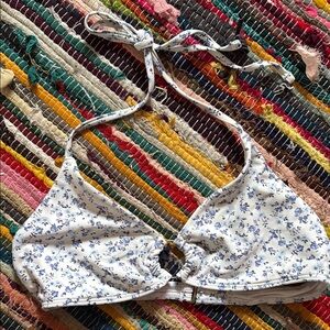 Hollister floral halter bikini top